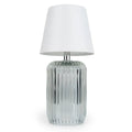 Ridged glass table lamp - Clear