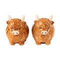 3D highland cow salt&pepper pots