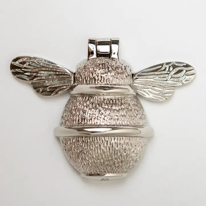 Brass bee door knocker