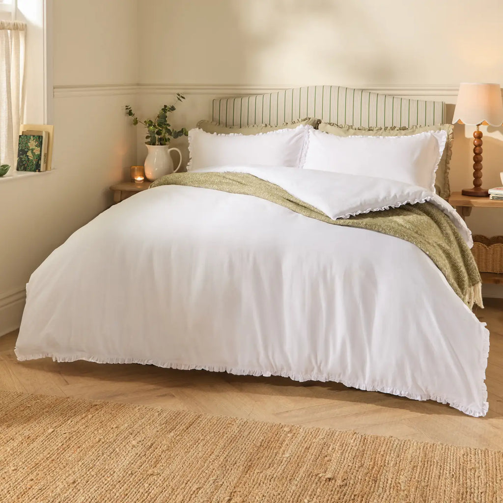 Tilly 100% cotton ruffle duvet set