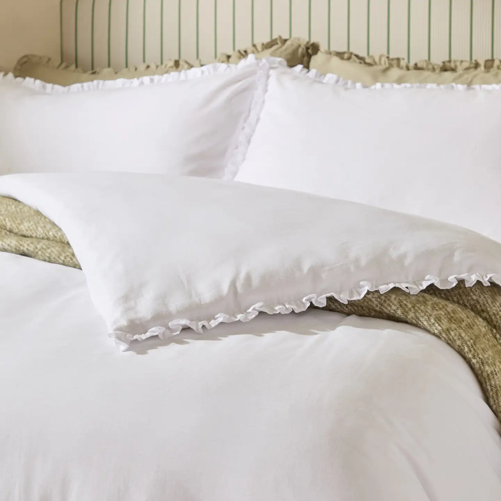 Tilly 100% cotton ruffle duvet set